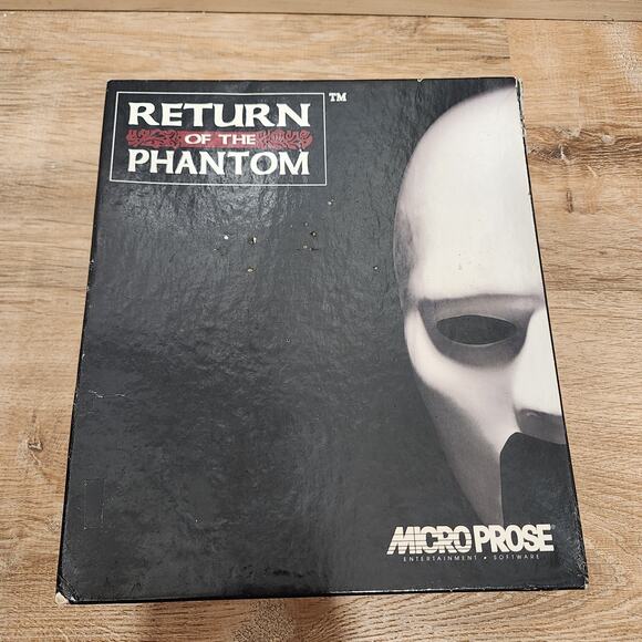 RETURN OF THE PHANTOM Microprose 1993 Vtg IBM PC 3.5" MS-DOS Big Box Complete - Picture 1 of 9